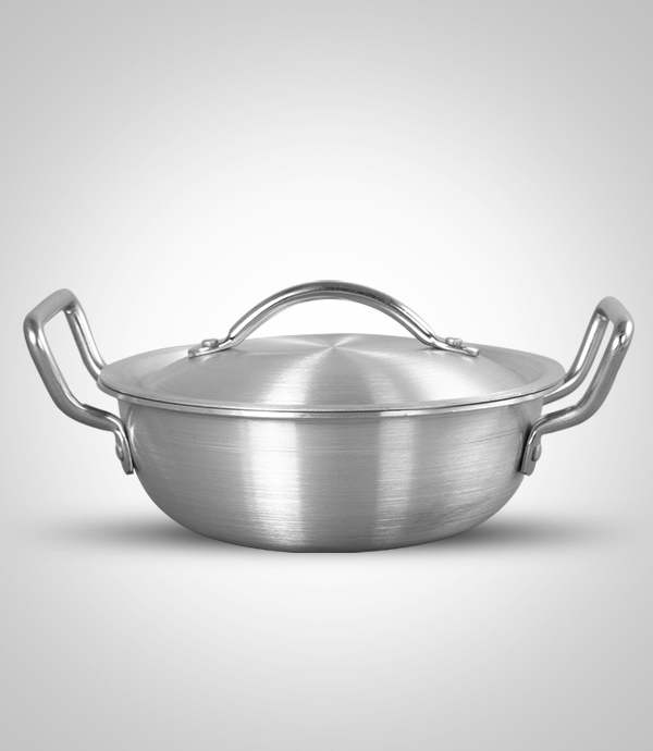 Aluminium Karahi  W/Cover 26 CM